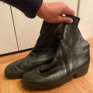 Arche diagonal zip booties - size 39